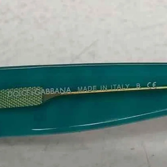 Dolce & Gabbana Teal and Black Sunglasses - Picture 8 of 8